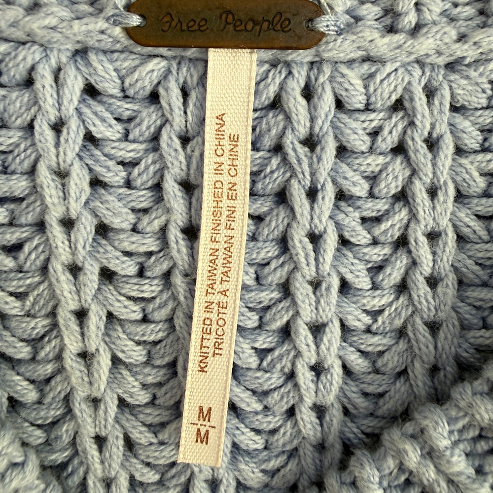 NWT Free People Bell Song Texture-Knit Sweater Size Medium - Picture 5 of 8